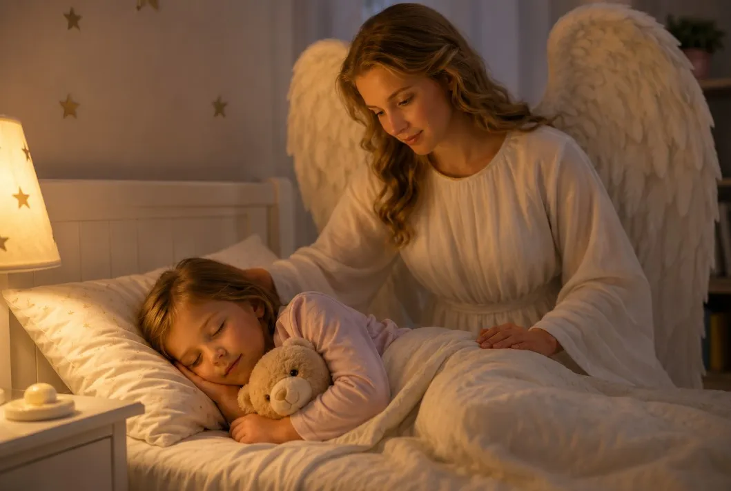 Oración al Ángel de la Guarda para niños: protección antes de dormir